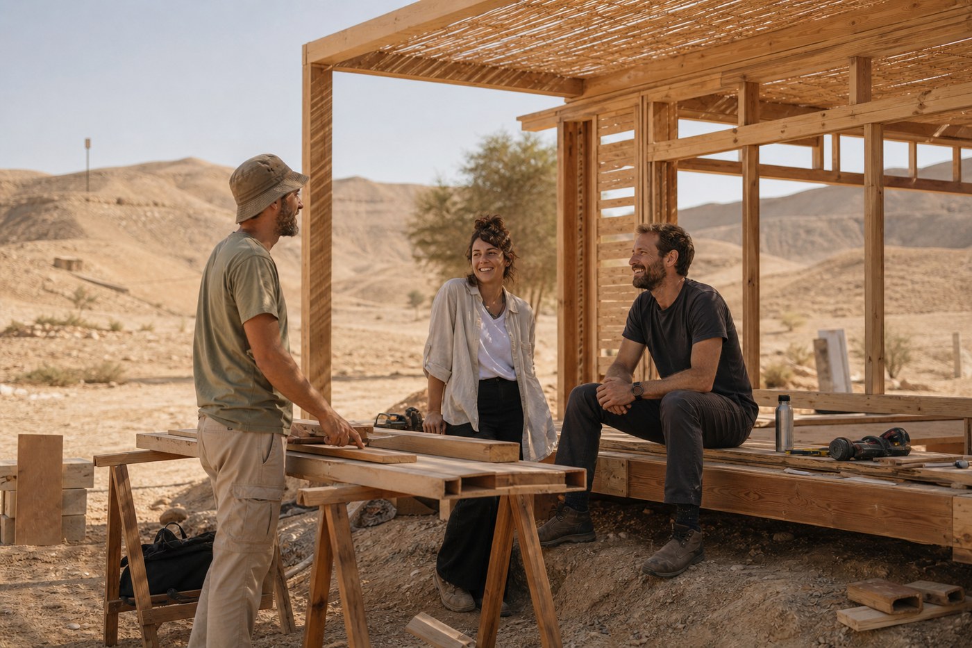 Live Negev workshop in the Negev desert